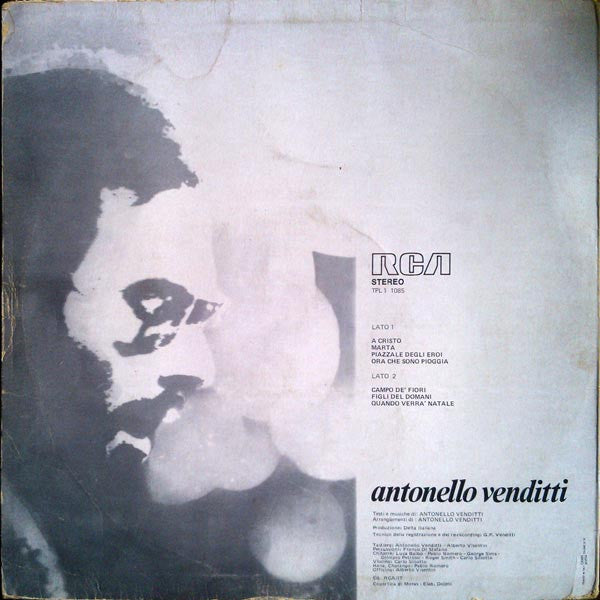 Antonello Venditti – Quando Verrà Natale (LP, Album, Italy - 1974)