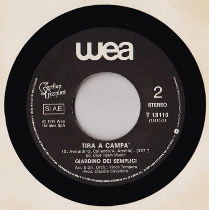 Il Giardino Dei Semplici – Tu, Tu, Tu (7", Italy - 1979)