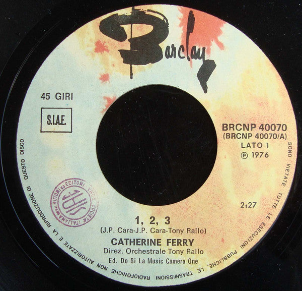 Catherine Ferry – 1, 2, 3 (7", Italy - 1976)