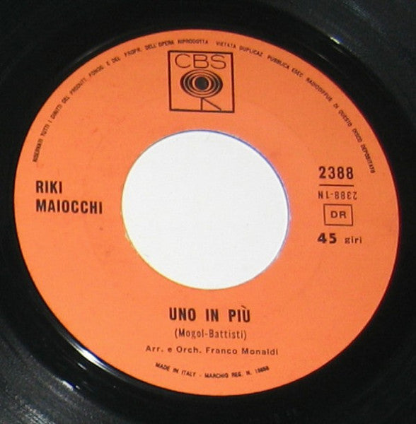 Riky Maiocchi – Uno In Più  (7", Italy - 1966)