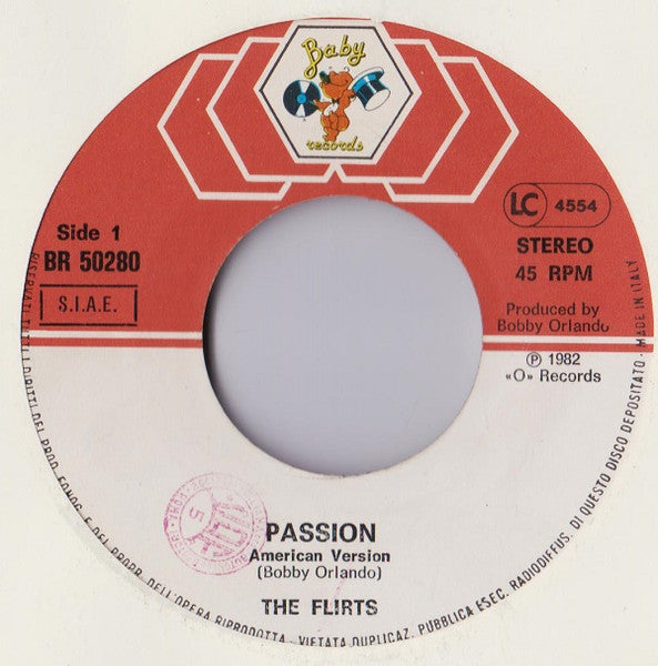 The Flirts – Passion (7", Italy - 1982)