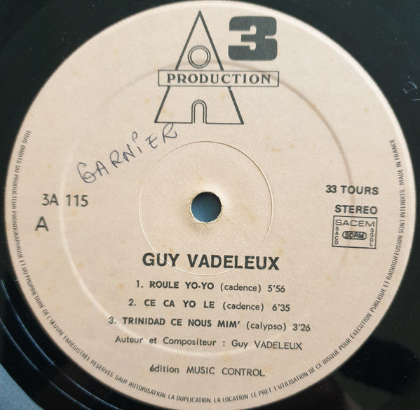 Guy Vadeleux – Guy Vadeleux (LP, Martinique - 1978)