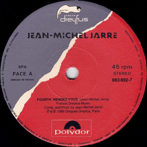 Jean-Michel Jarre – Rendez-Vous (7", Portugal - 1986)