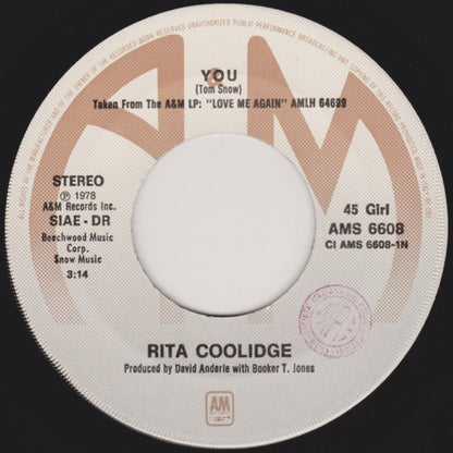 Rita Coolidge – You (7", Italy - 1978)