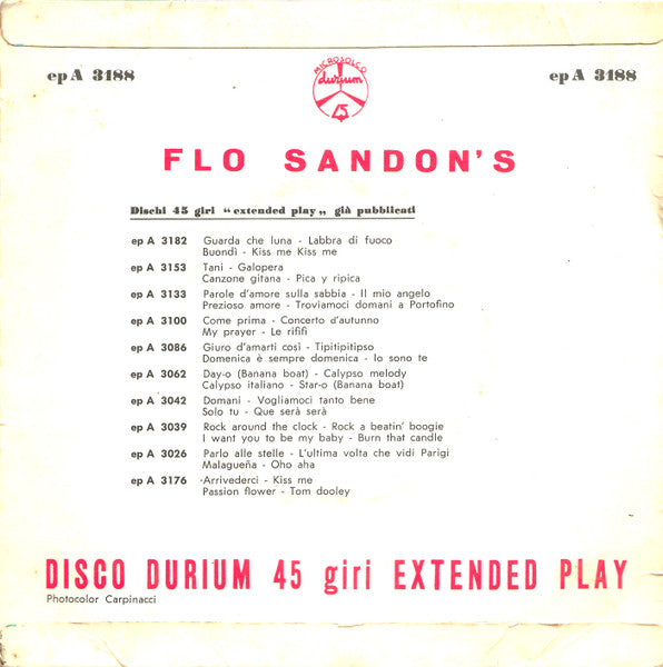 Flo Sandon's – Concertino (7", Italy - 1959)