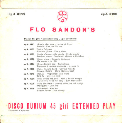 Flo Sandon's – Concertino (7", Italy - 1959)