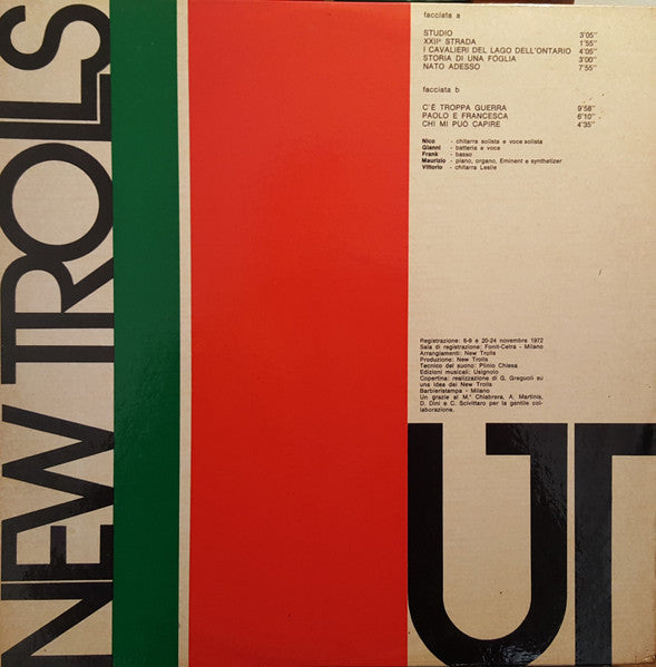 New Trolls – UT (LP, Album, Italy - 1972)