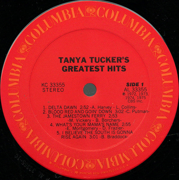 Tanya Tucker – Greatest Hits (LP, Compilation, US - 1975)