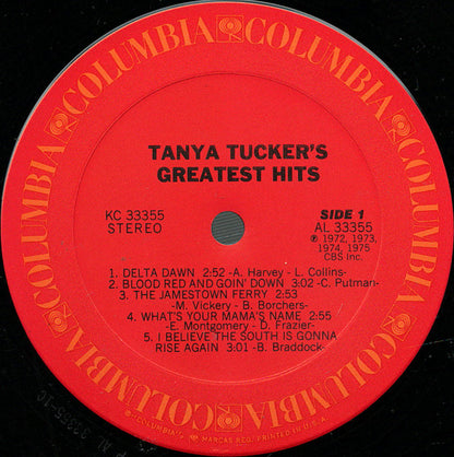 Tanya Tucker – Greatest Hits (LP, Compilation, US - 1975)
