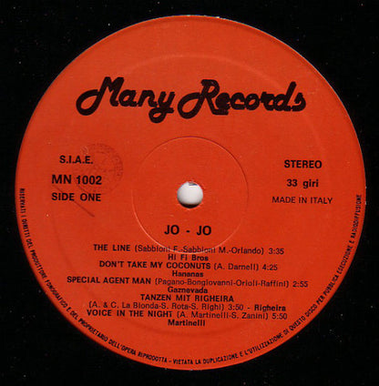 Various – Jo-Jo (LP, Compilation, Italy - 1984)