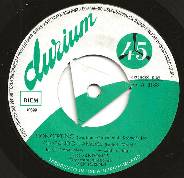 Flo Sandon's – Concertino (7", Italy - 1959)