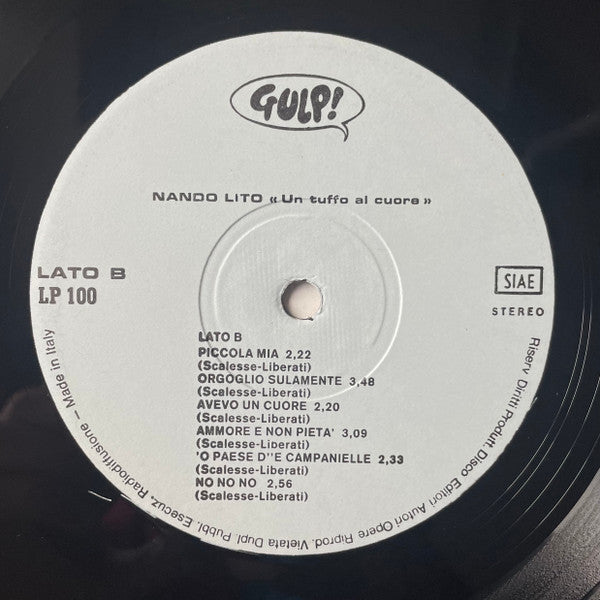 Nando Lito – Un Tuffo Al Cuore (LP, Album, Italy)