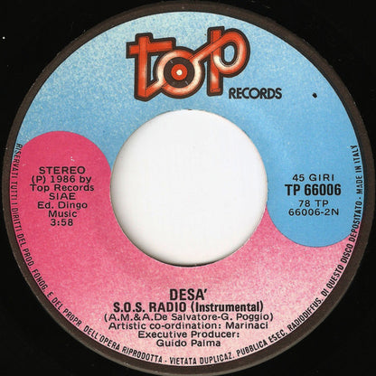 Desa' – S.O.S. Radio (7", Italy - 1986)