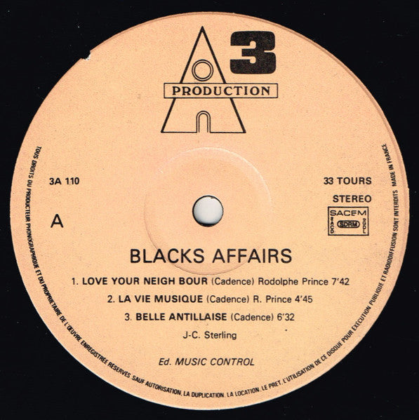 Black Affairs – Love Your Neighbour (LP, Album, France - 1978)