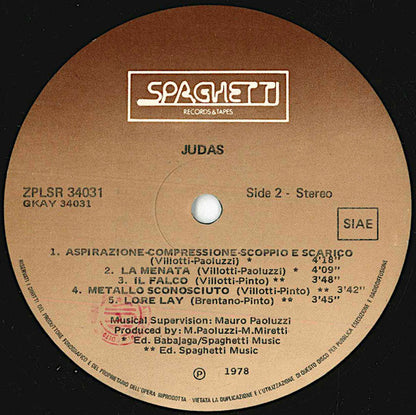 Judas (9) – Punk (LP, Album, Italy - 1978)