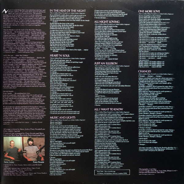 Imagination – In The Heat Of The Night (LP, Album, Italy - 1982)