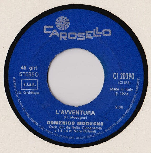 Domenico Modugno – Piange... Il Telefono (7", Italy - 1975)