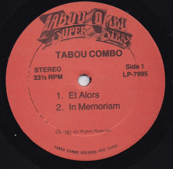 Tabou Combo – Tabou Combo (LP, US - 1981)