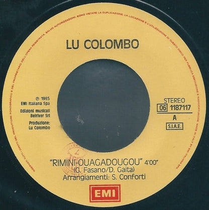 Lu Colombo – Rimini-Ougadougou (7", Italy - 1985)