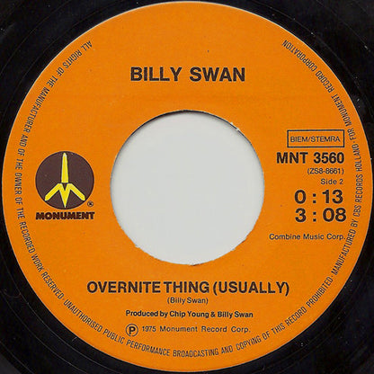 Billy Swan – Everything's The Same (Ain't Nothing Changed) (7", Europe - 1975)