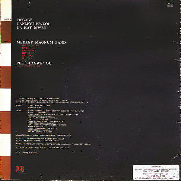 Jean-Claude Renaudeau – Dégagé (LP, Album, France - 1989)