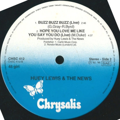 Huey Lewis & The News – Back In Time (Dance Version) (12", Italy - 1986)