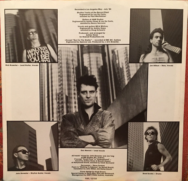 The Angels – Two Minute Warning (LP, Album, Australia - 1984)