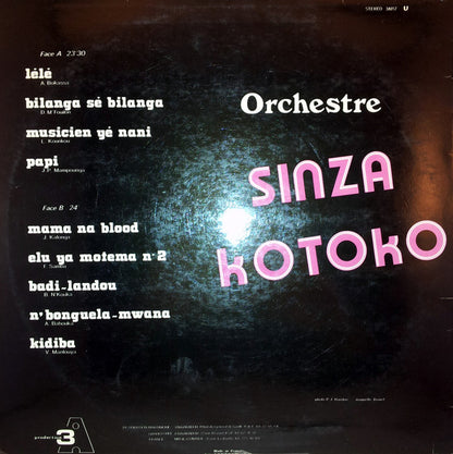 Orchestre Sinza – Lélé - Mama Na Blood (LP, France)