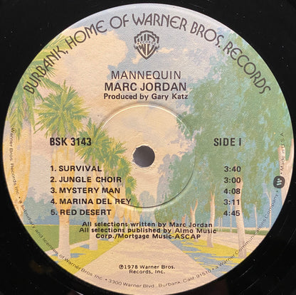Marc Jordan – Mannequin (LP, Album, US - 1978)