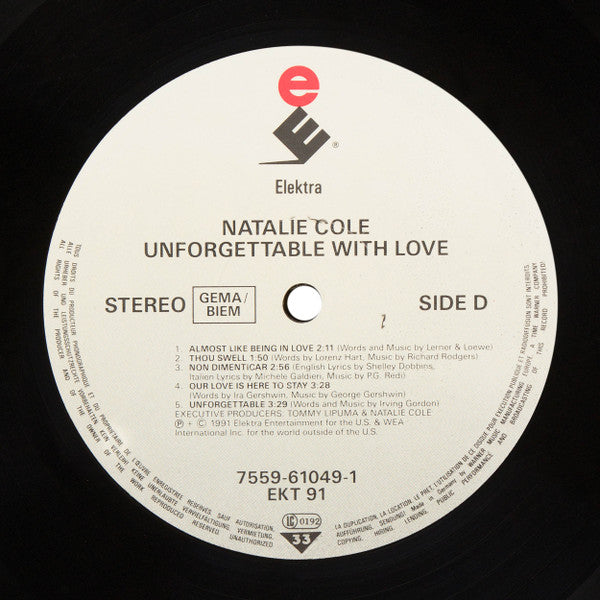 Natalie Cole – Unforgettable With Love (LP, Album, Europe - 1991)
