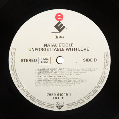 Natalie Cole – Unforgettable With Love (LP, Album, Europe - 1991)