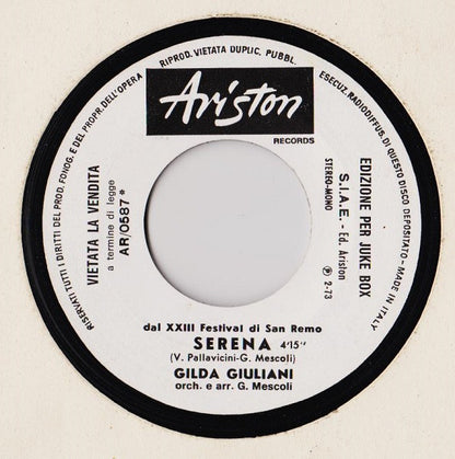 Anna Identici, Gilda Giuliani – Mi Son Chiesta Tante Volte / Serena (7", Italy - 1973)