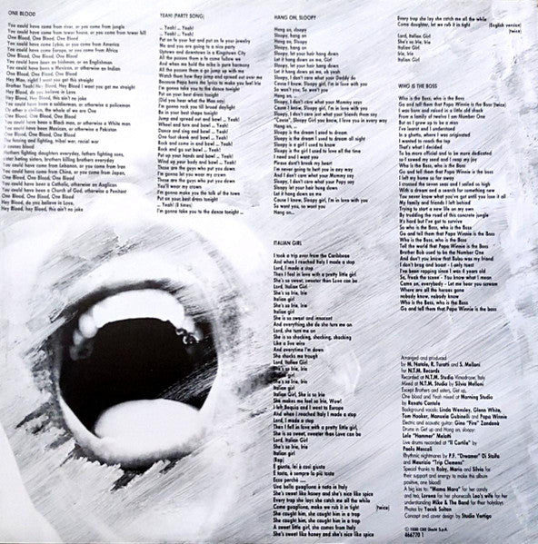 Papa Winnie – One Blood One Love (LP, Album, Italy - 1990)