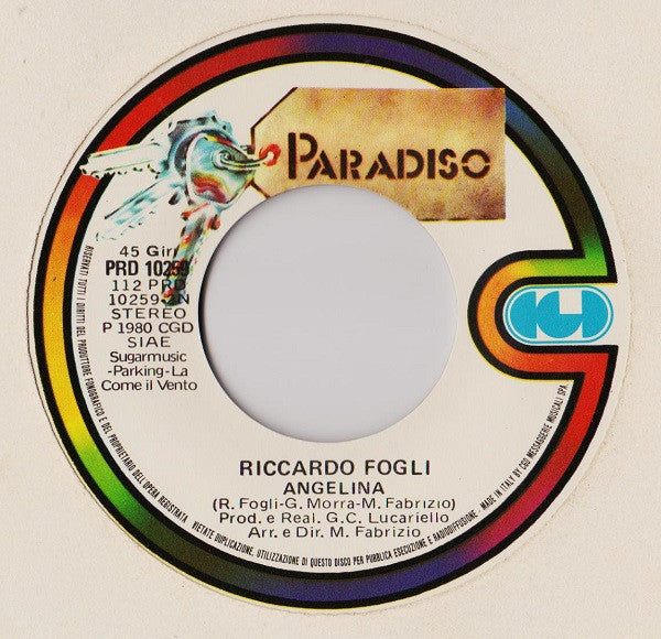 Riccardo Fogli – Scene Da Un Amore (7", Italy - 1980)