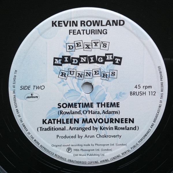 Kevin Rowland, Dexys Midnight Runners – Because Of You (12", UK - 1986)