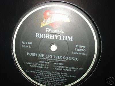 Biorhythm – Push Me (To The Sound) (12", Italy - 1994)