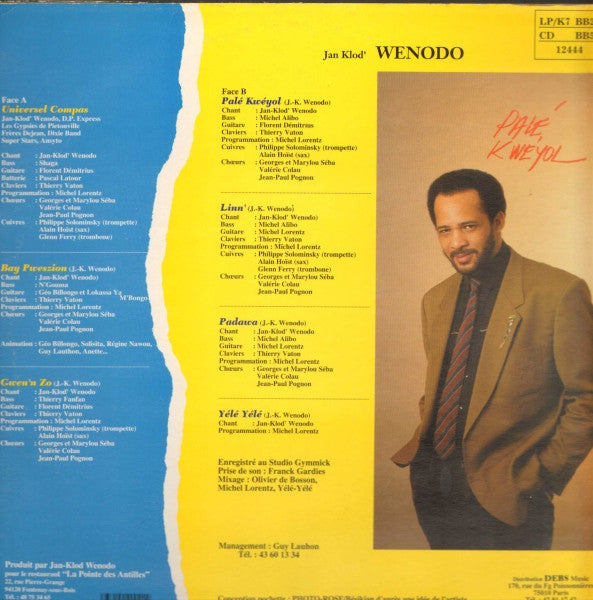 Jean-Claude Renaudeau – Kwéyolisé'w (LP, France - 1990)