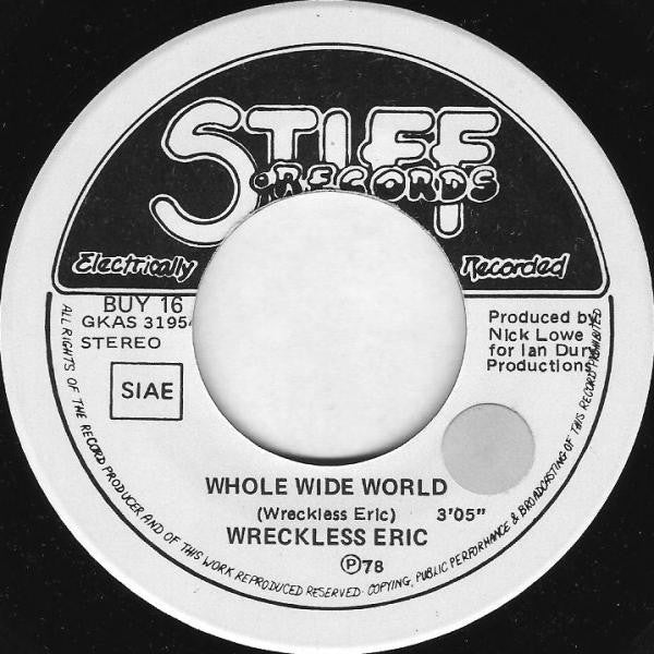 Wreckless Eric – Whole Wide World (7", Italy - 1978)
