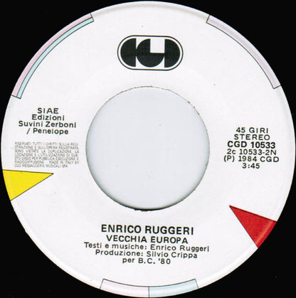 Enrico Ruggeri – Nuovo Swing (7", Italy - 1984)