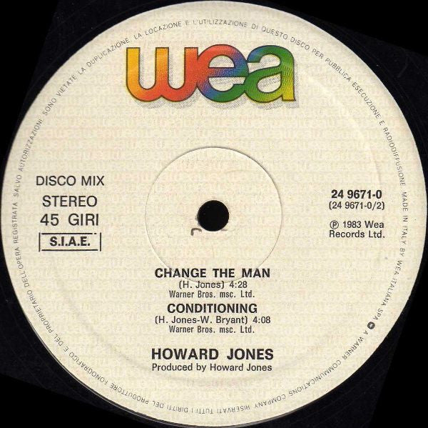 Howard Jones – New Song (12", Italy - 1983)