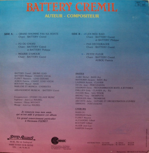 Battery Crémil – Len Mou Raid (LP, France - 1988)