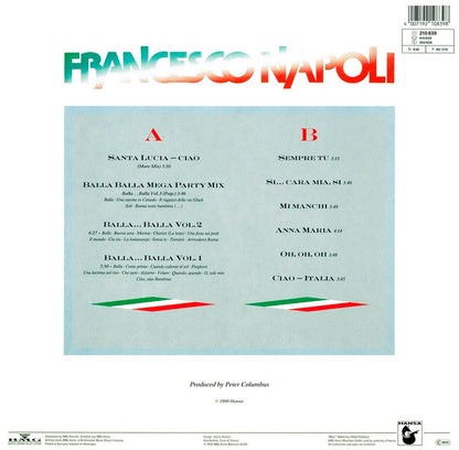 Francesco Napoli – Ciao - Balla Italia! (LP, Album, Germany - 1990)