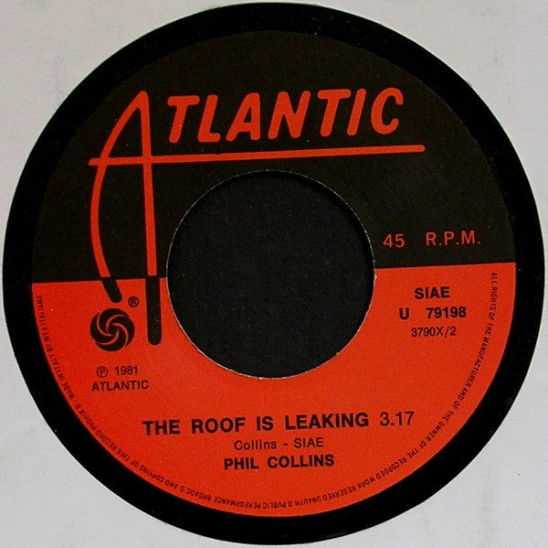 Phil Collins – In The Air Tonight (7", Italy - 1981)