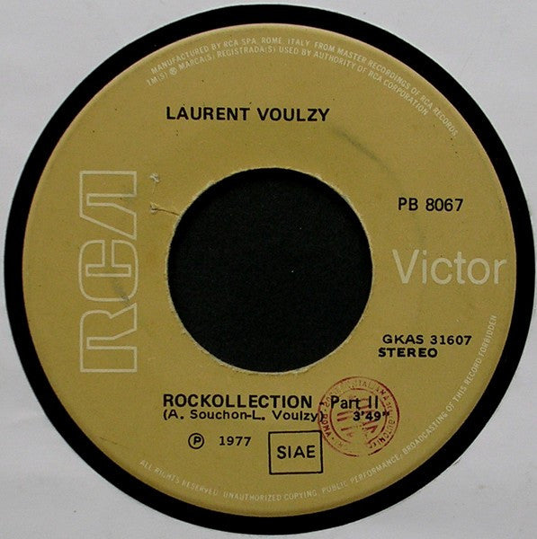 Laurent Voulzy – Rockollection (7", Italy - 1977)
