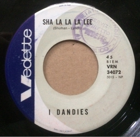 I Blue Dandies – Sha La La La Lee / Girl (7", Italy - 1966)