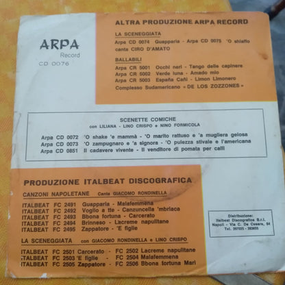 Lino Crispo – 'O Maraja / La Visita Medica (7", Italy)