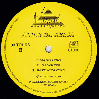 Alice Dekessa – De Kessa Rythme (LP, Album, France - 1990)