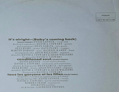 Eurythmics – It's Alright (Baby's Coming Back) (12", Italy - 1986)