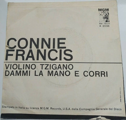 Connie Francis – Violino Tzigano (7", Italy - 1962)