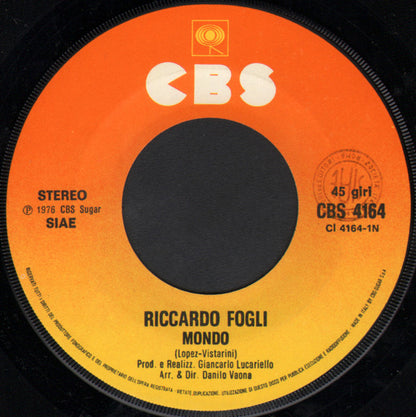 Riccardo Fogli – Mondo (7", Italy - 1976)